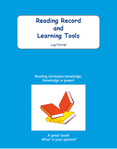 Picture of BE107 Year 6 Reading Record and Learning Tools (Blue) - Log Format 