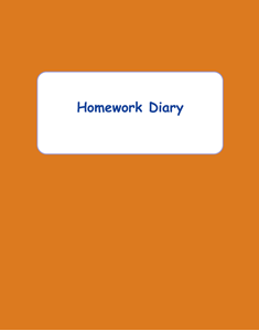Picture of BD312 Homework Diary (Brown) - Large Size