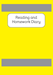 Picture of BDA6-RHD Reading and Homework Diary (Yellow) - A6 Size