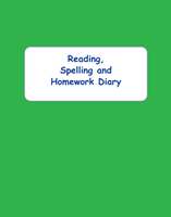 Picture of BD303 Reading, Spelling & Homework Diary (Green) - Large Size
