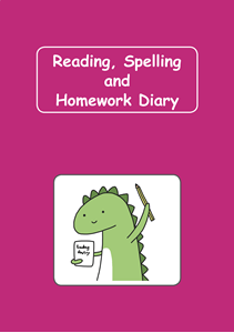 Picture of BDA5-RSHD2 Reading, Spelling & Homework Diary (Purple) (Laminated Cover)- A5 Size