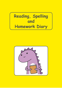 Picture of BDA5-RSHD3 Reading, Spelling & Homework Diary (Yellow) (Laminated Cover)- A5 Size