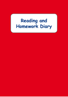 Picture of BDA5-RHD Reading and Homework Diary (Red) (Laminated Cover)- A5 Size