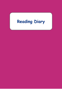Picture of BDA5-RD Reading Diary (Purple) (Laminated Cover) - A5 Size