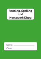 Picture of  BDA5-RSHD4 Reading, Spelling & Homework Diary (Green) (Matte Cover)- A5 Size