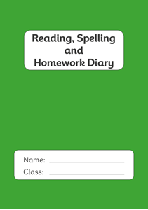 Picture of  BDA5-RSHD4 Reading, Spelling & Homework Diary (Green) (Matte Cover)- A5 Size
