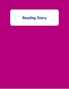 Picture of BD307 Reading Diary Format B (Purple) - Large Size