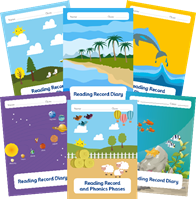 Picture for category A5 Reading Diaries and Phonics, Decodable and Word List (Alpine Range)