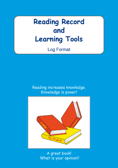 Picture of BE107 Year 6 Reading Record and Learning Tools (Blue) - Log Format