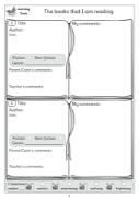 Picture of BE107 Year 6 Reading Record and Learning Tools (Blue) - Log Format