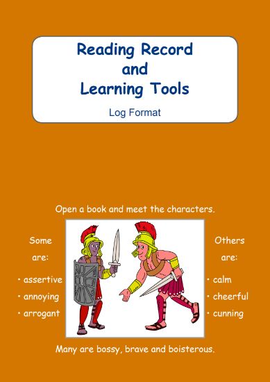 Picture of BE104 Year 3 Reading Record and Learning Tools (Brown) - Log Format