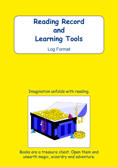 Picture of BE105 Year 4 Reading Record and Learning Tools (Yellow) - Log Format 