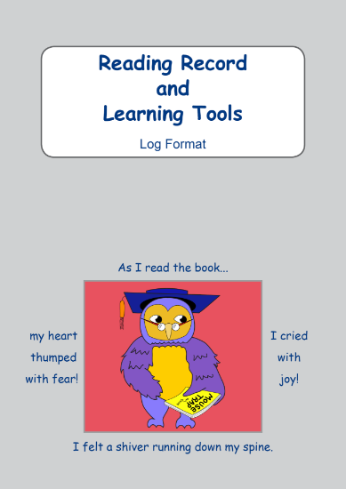 Picture of BE106 Year 5 Reading Record and Learning Tools (Grey) - Log Format