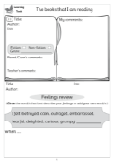 Picture of BE106 Year 5 Reading Record and Learning Tools (Grey) - Log Format