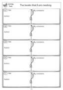 Picture of BE106 Year 5 Reading Record and Learning Tools (Grey) - Log Format