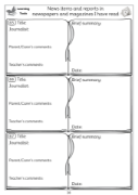 Picture of BE106 Year 5 Reading Record and Learning Tools (Grey) - Log Format