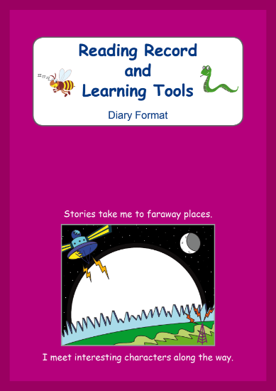 Picture of BE303 Year 2 Reading Record and Learning Tools (Purple) - Diary Format 