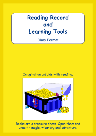 Picture of BE305 Year 4 Reading Record and Learning Tools (Yellow) - Diary Format 