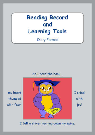 Picture of BE306 Year 5 Reading Record and Learning Tools (Grey) - Diary Format