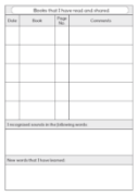 Picture of BDA5-R100 EYFS Reading Diary and Phonics Phases (Rolling Hills) (Matte Cover)