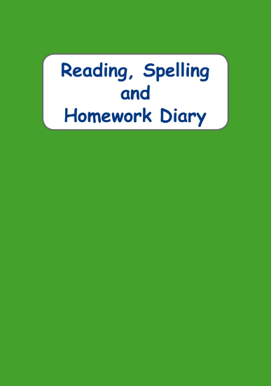 Picture of BDA5-RSHD Reading, Spelling & Homework Diary (Green)