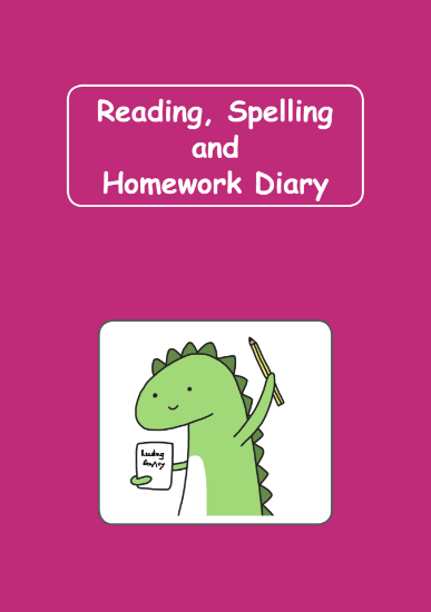 Picture of BDA5-RSHD2 Reading, Spelling & Homework Diary (Purple)