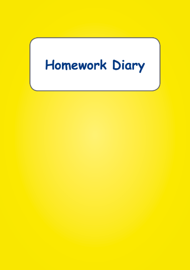 Picture of BDA5-HD40 Homework Diary (Yellow)